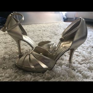Gold Nina Heels